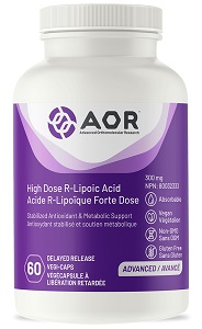 High Dose R-Lipoic Acid 300mg (60 Cap)- AOR