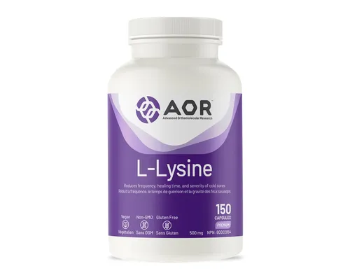 l-lysine 150 veggie caps aor