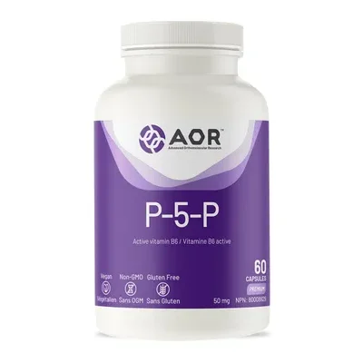 P-5-P PYRIDOXAL-5-PHOSPHATE 50 mg (60 VeggieCaps) AOR