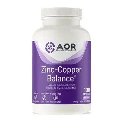 Zinc Copper Balance (100 VeggieCaps) AOR