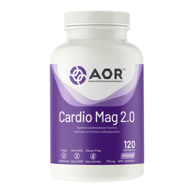 AOR Cardio-Mag 2.0 120 Veggie Caps label