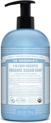 4-In-1 Baby Unscented Organic Sugar Soap (24oz)
