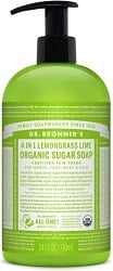 4-In-1 Lemongrass Lime Organic Sugar Soap (24oz)