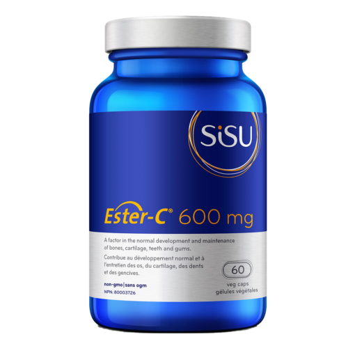 Sisu Ester-C 600mg 60 Veggie Caps label