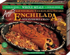Amy's Enchilada with Spanish Rice & Beans
