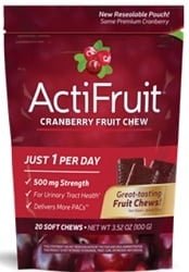 ActiFruit Cranberry Fruit Chew (20 Soft Chews)
