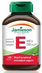 Balanced Vitamin E Complex 400IU With Mixed Tocopherols (120 Softgels)