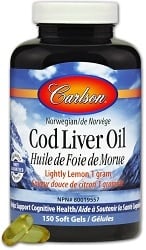 Cod Liver Oil, Lightly Lemon (150 SoftGels)