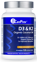 D3+K2 – Organic Coconut Oil Base-120 softgels