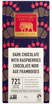 Dark Chocolate With Raspberries (85g) Endangered Species