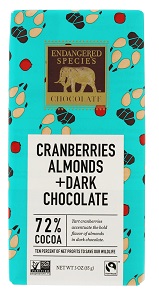 Dark Chocolate with Cranberries & Almonds Endangered Species