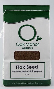 Flax Seed Whole Organic (1kg) Oak Manor
