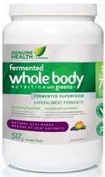 Genuine Health fermented whole body NUTRITION with greens+ - Acai Mango (517g)