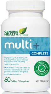Genuine Health multi+ Complete (60 Tablets)