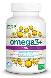 Genuine Health omega3+ think (60 Softgels)