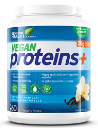 Genuine Heath Vegan proteins+ - Vanilla (260g)