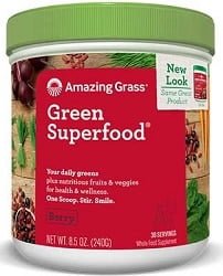 Green SuperFood Powder - Berry (30 Servings x 8.5oz)
