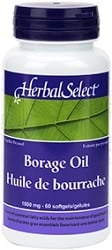 Herbal Select Borage Oil 1000mg (60 Softgels)