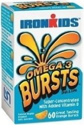 IronKids Omega 3 Bursts (60 Gummies)