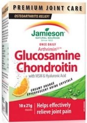 Jamieson Arthrimin GS Glucosamine Chondroitin - Effervescent Drink Crystals (10x21g)