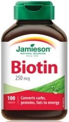 Jamieson Biotin 250mcg (100 Tablets)