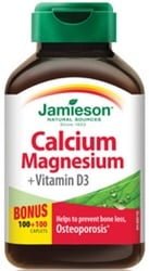 Jamieson Calcium Magnesium + Vitamin D3 (100+100 Caplets)