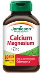 Jamieson Calcium Magnesium + Zinc (100+100 Caplets)