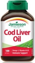 Jamieson Cod Liver Oil (100 Softgels)