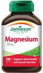 Jamieson Magnesium 50mg (100 Tablets)