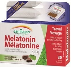 Jamieson Melatonin 3mg - Chocolate Mint (30 Fast Dissolving Strips)