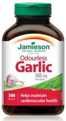 Jamieson Odorless Garlic 500mg (300 Softgels)
