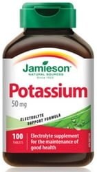 Jamieson Potassium 50mg (100 Tablets)