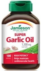 Jamieson Super Garlic Oil 1500mg (100 Softgels)