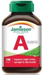 Jamieson Vitamin A 10,000 IU (100 Softgels)