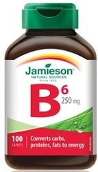 Jamieson Vitamin B6 (Pyridoxine) 250mg (100 Tablets)