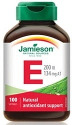Jamieson Vitamin E 200 IU/134mg AT (100 Softgels)