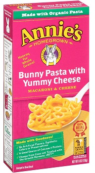 Mac & Cheese Bunny Shape Pasta with Yummy Cheese (170g) Annie's Homegrow