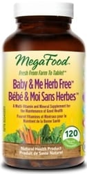 MegaFood Baby & Me Herb Free (120 Tablets)