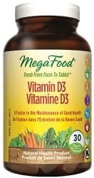 MegaFood Vitamin D3 1000 UI (30 Tablets)