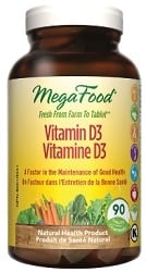 MegaFood Vitamin D3 1000 UI (90 Tablets)