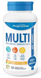 Multivitamin Chewable For Adult Men (60 tabs) - Progressive