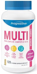 Multivitamin Prenatal (120 Vegetable Capsules) - Progressive Nutrition
