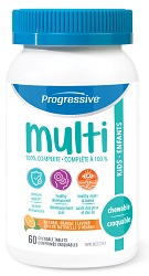 Multivitamin for Kids (60 Chewable Tablets) - Progressive Nutrition