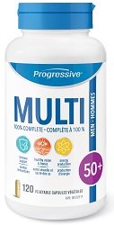 Multivitamin for Men 50+ (120 Vegetable Capsules) - Progressive Nutrition