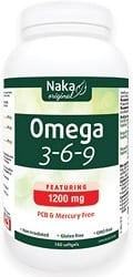 Naka Omega 3-6-9 1200mg (180 Capsules)