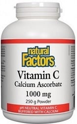 Natural Factors 1,000mg Vitamin C Calcium Ascorbate Powder (250g)