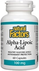 Natural Factors Alpha-Lipoic Acid 100mg (60 Capsules)