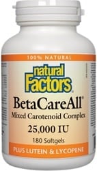 Natural Factors BetaCareAll 25,000 IU (180 Softgels)