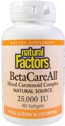 Natural Factors BetaCareAll 25,000 IU (90 Softgels)