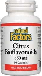 Natural Factors Citrus Bioflavonoids 650mg Plus Hesperidin (90 Capsules)